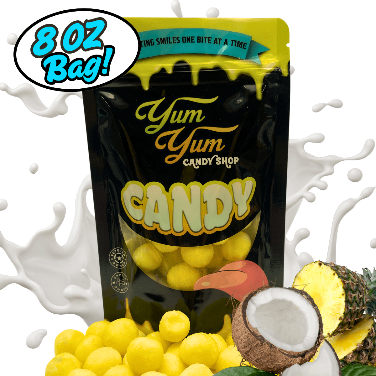 Extreme Sour Balls Candy – Cherry, Green Apple, Blue Raspberry | Yum Yum Candy Shop