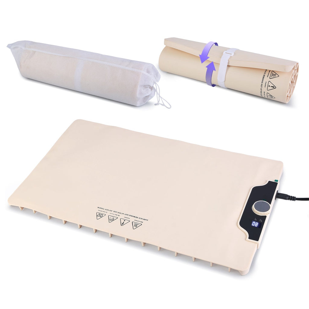 Food Warming Mat 23.6X15.8In 300W Fast Heating Electric Silicone Food Warmer With 14 Temp Levels 10Hrs Timer Settings Roll-Up Portable Hot Plates Heat