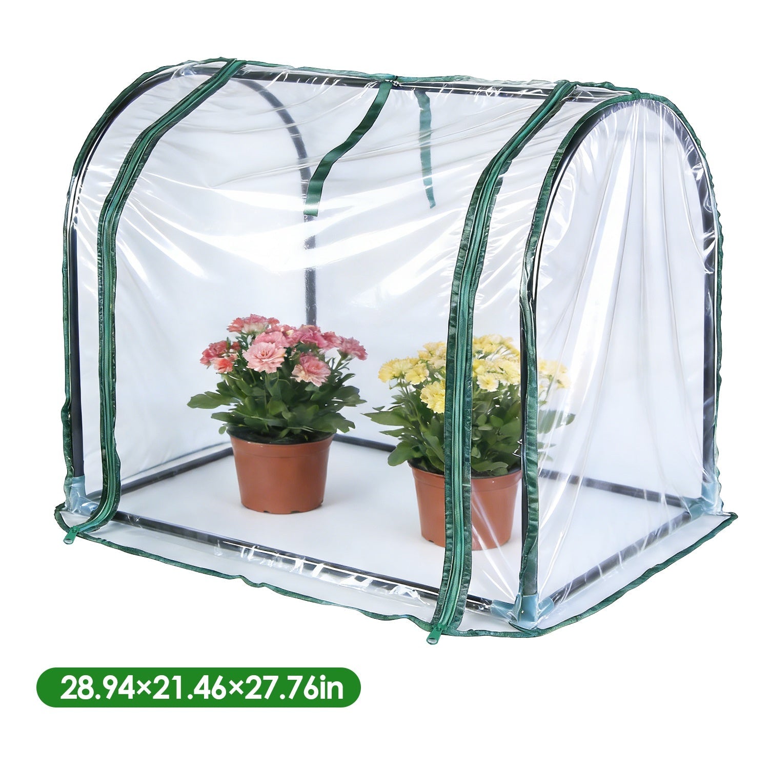 28.94" x 21.46" x 27.76" Tabletop Mini Greenhouse Portable Greenhouse for Spring Indoor Outdoor Garden Tent for Seed Starting Plant Protection Gardeni