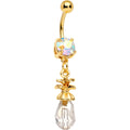 Aurora Gem Fancy Fruity Pineapple Dangle Belly Ring