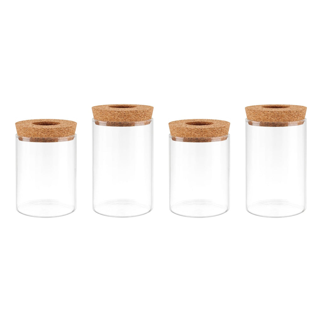 4Pack Glass Propagation Stations For Plants Indoor Glass Planters Hydroponic Plant Vases 2 Large 2 Small for Plant Cuttings Flower Arrangements