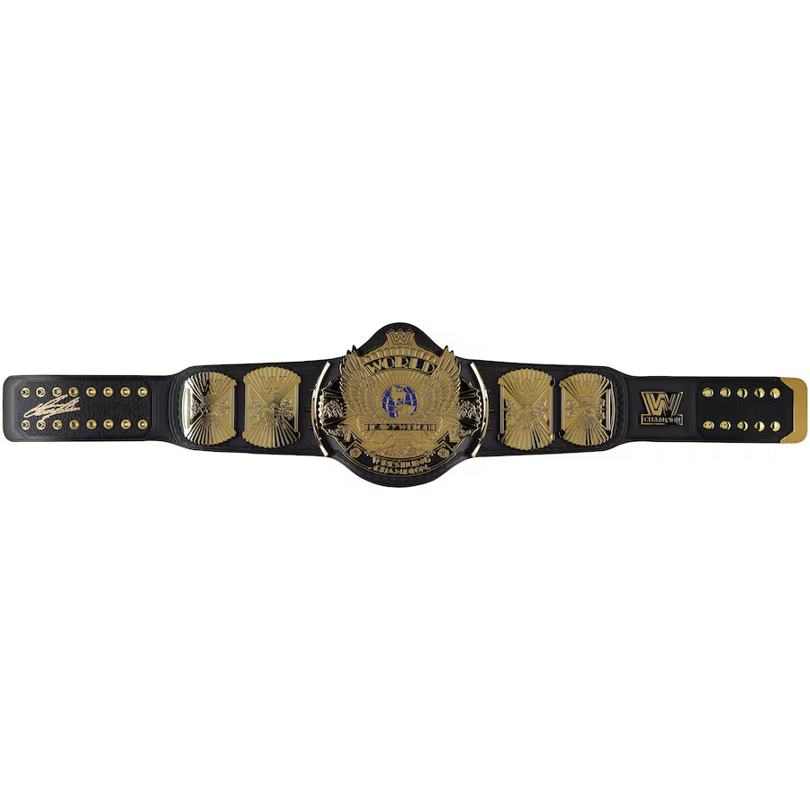 The Undertaker WWE Autographed Winged Eagle Replica Title Belt