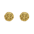 Matte Gold Flower Post Earrings