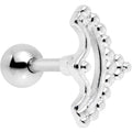 16G 1/4 Crescent Bow Cartilage Tragus Earring