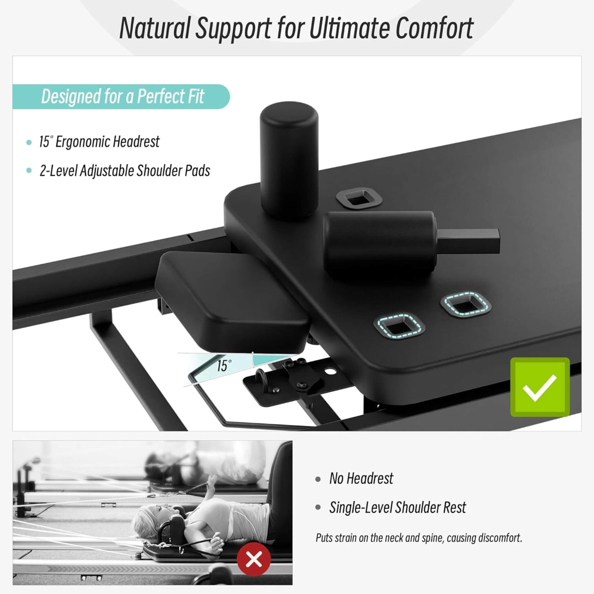 Core Pilates Foldable Dual Resistance Pilates Reformer Machine With Tower (SAK96041)
