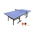 8FT Foldable Midsize Table Tennis Table Set With Paddles, Balls, And Net (SAK14735)