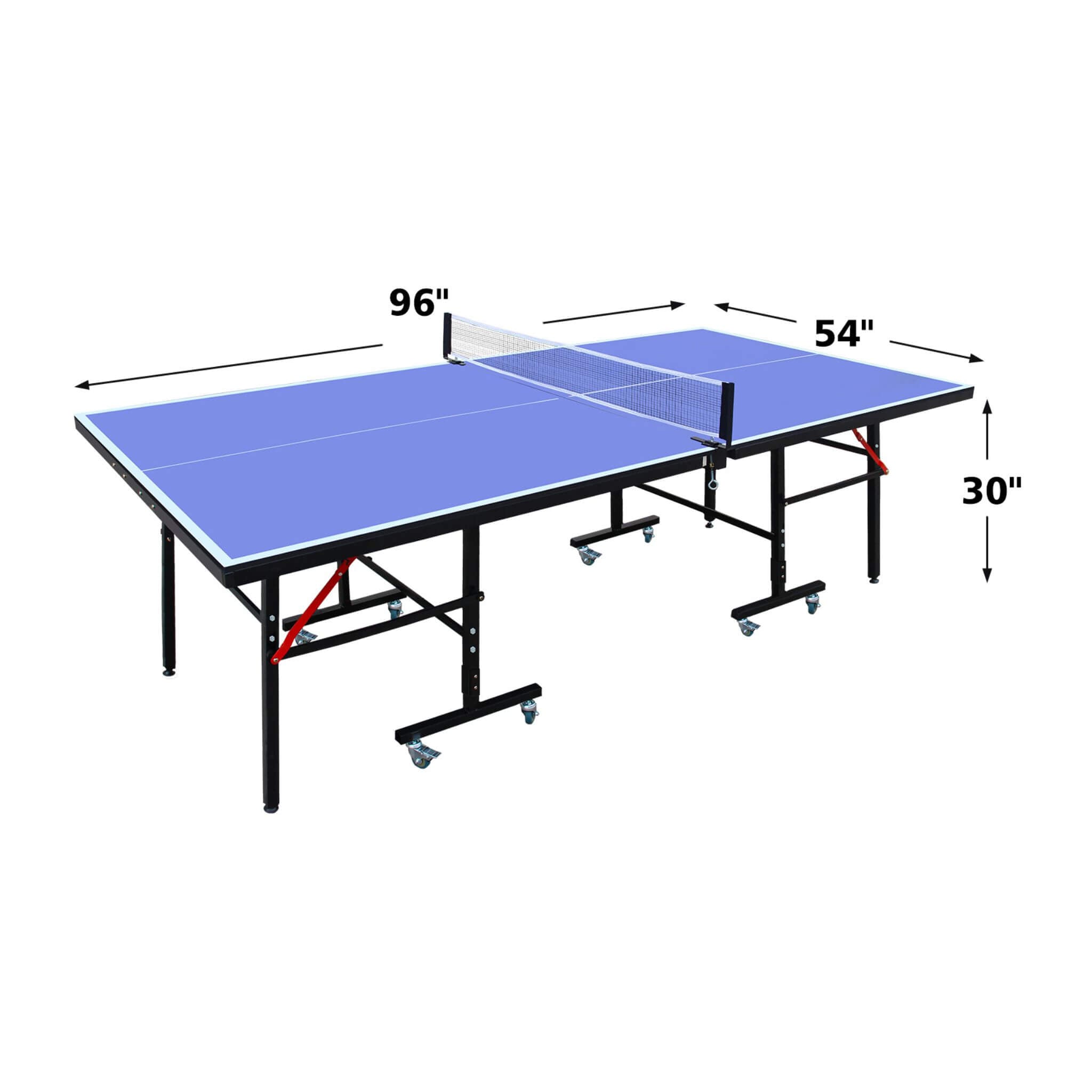 8FT Foldable Midsize Table Tennis Table Set With Paddles, Balls, And Net (SAK14735)
