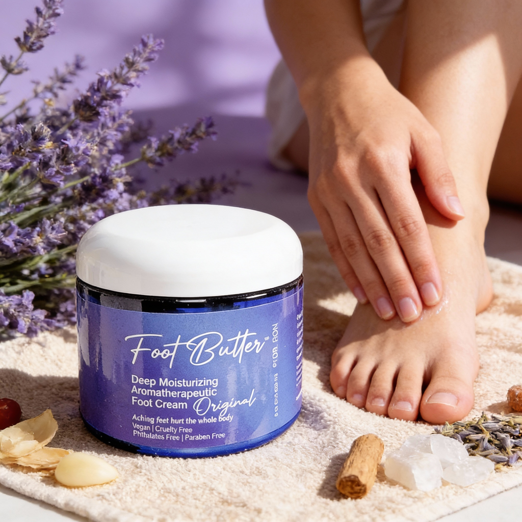Foot Butter Travel Set – Mini Moisturizers & Pumice Scrub
