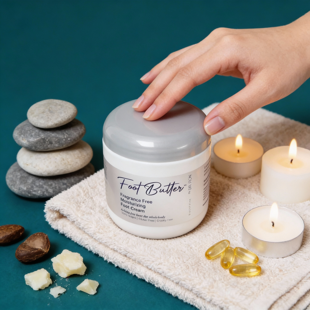 Fragrance-Free Foot Butter Massage Cream – Deep Moisture for Dry, Sensitive Feet