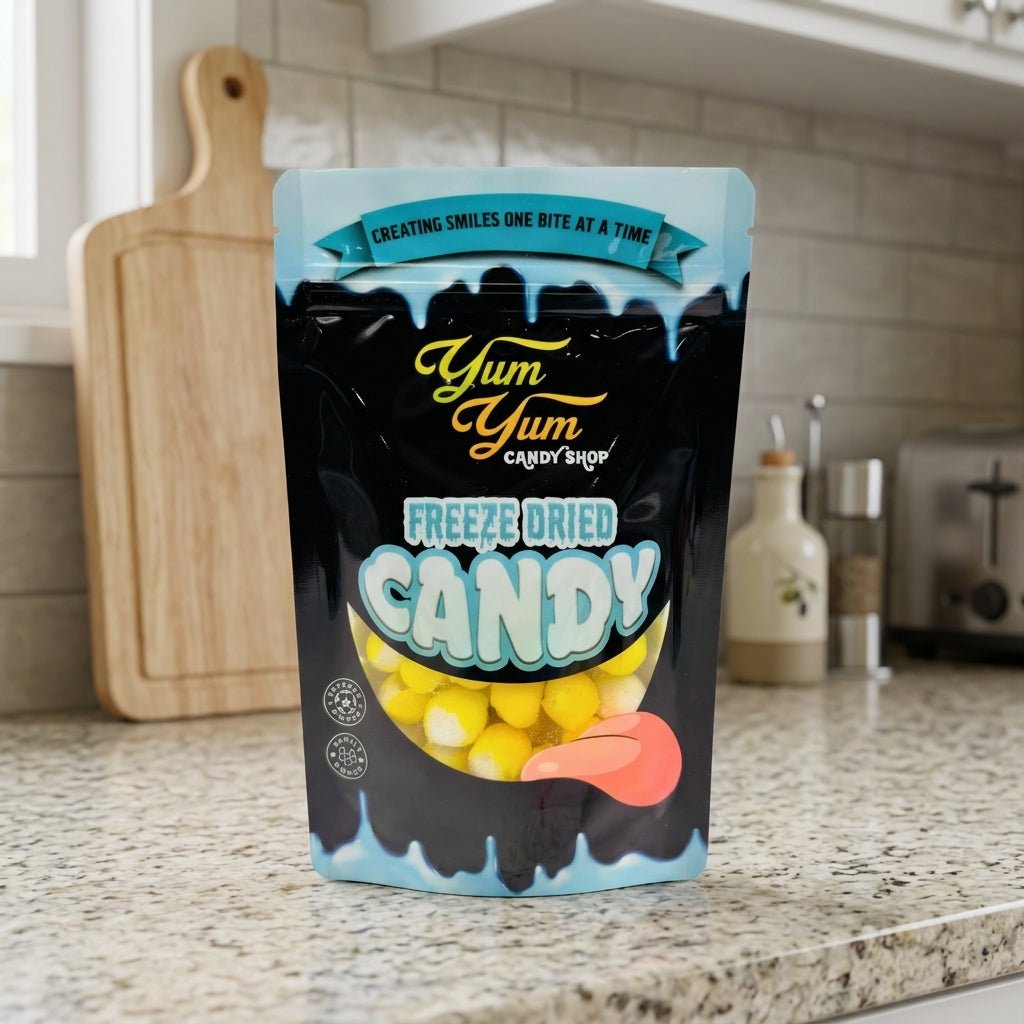Freeze Dried Lemon Balls - Candy Snack | Yum Yum Candy Shop
