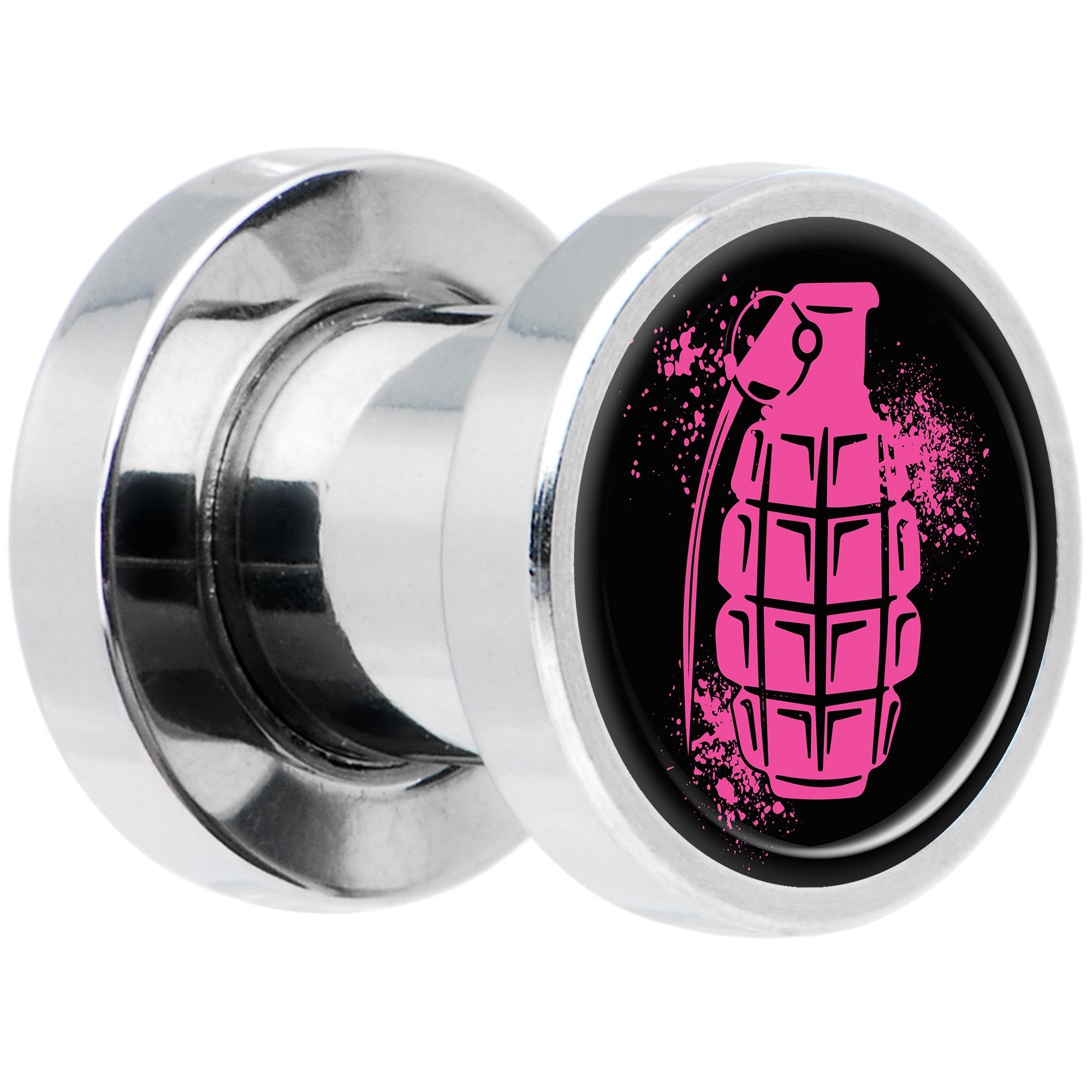 Pink Grenade Steel Screw Fit Plug Set 2G