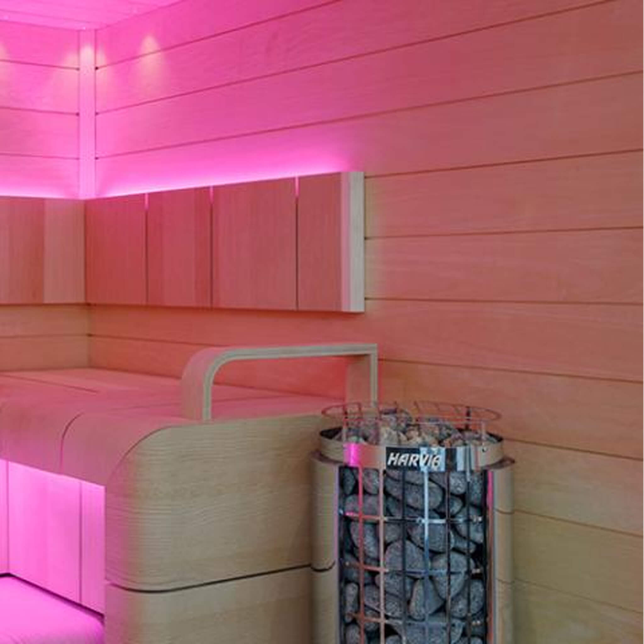 Harvia Cilindro Modern Steel Pillar Style Sauna Heater W/ Sauna Stones [PC60/80/90] (SAK84937)