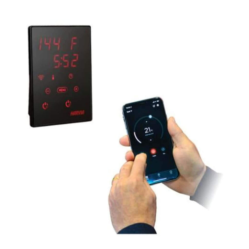 Harvia KIP80W 8KW UL Certified Electric Sauna Heater With Xenio CX170 Digital WIFI Control & Sauna Stones [JH80W2401] (SAK14630)
