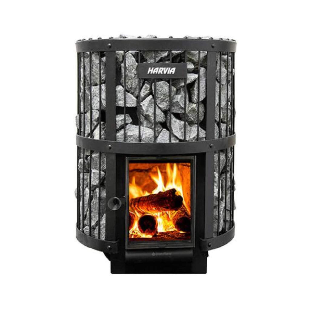 Harvia GreenFlame Legend 240 Wood Sauna Stove With Sauna Stones, 15.9KW [WK200LD] (SAK84935)