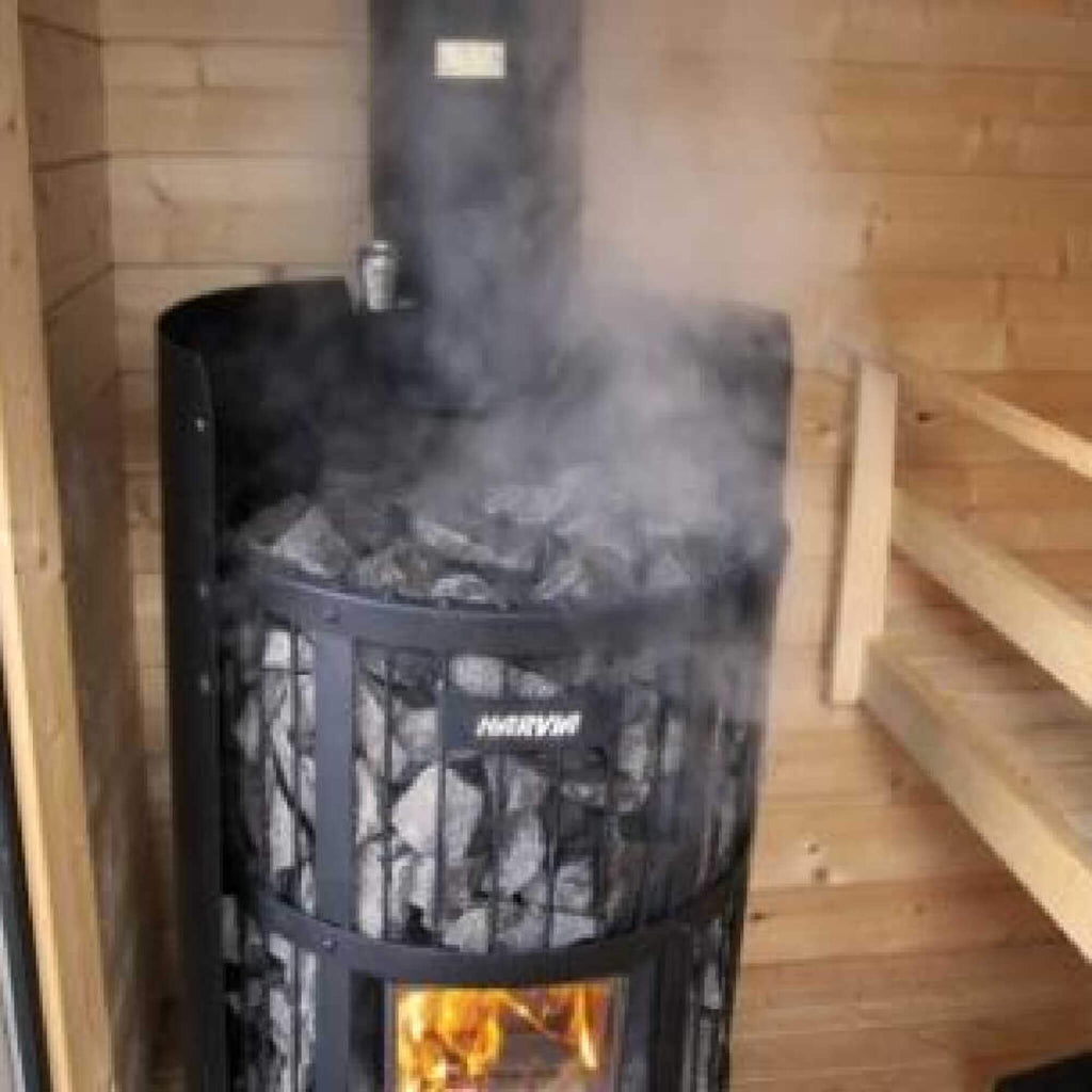 Harvia GreenFlame Legend 240 Wood Sauna Stove With Sauna Stones, 15.9KW [WK200LD] (SAK84935)