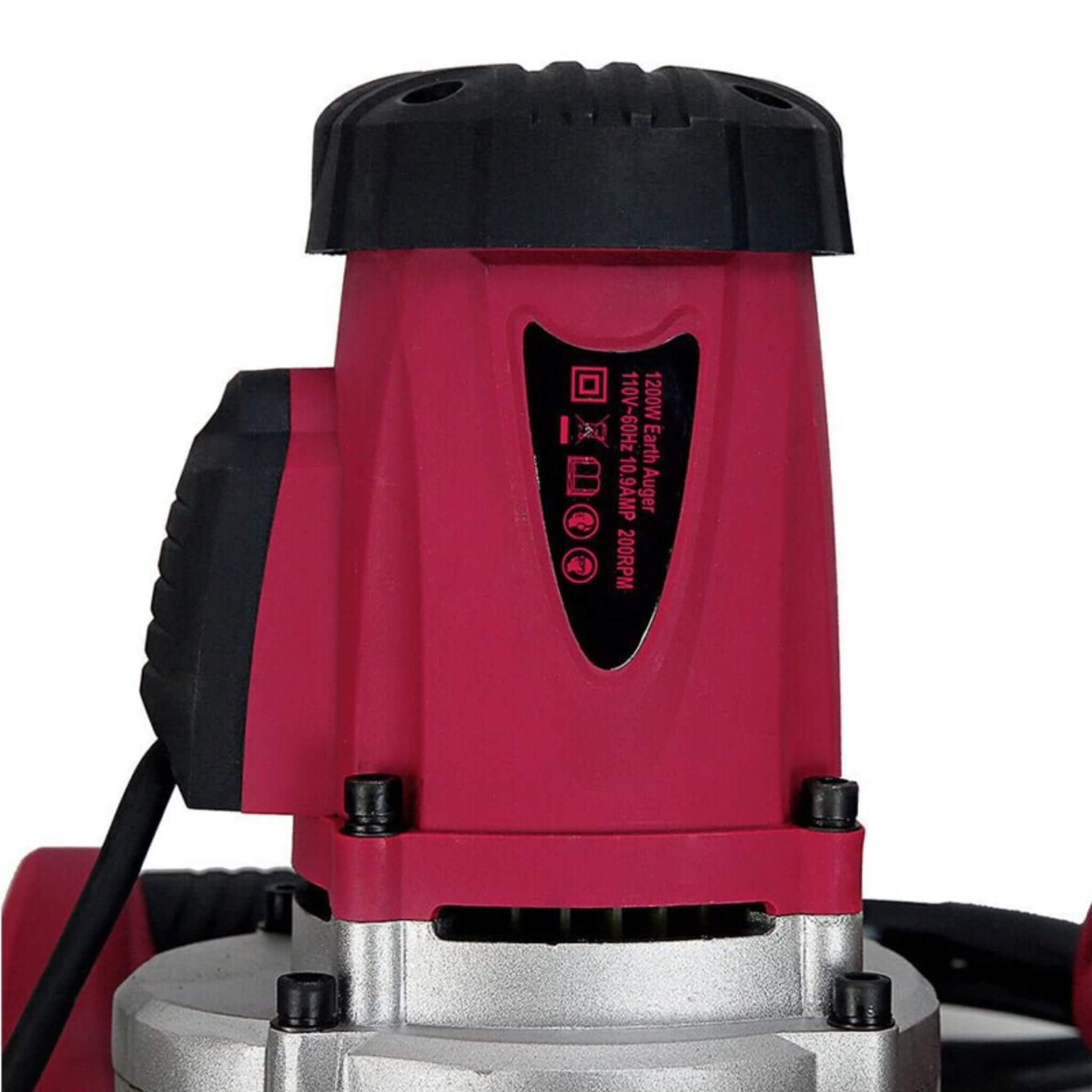 Heavy-Duty 1200W 1.6HP Electric Post Hole Digger Earth Auger With 4 Inch Bit (SAK25847)