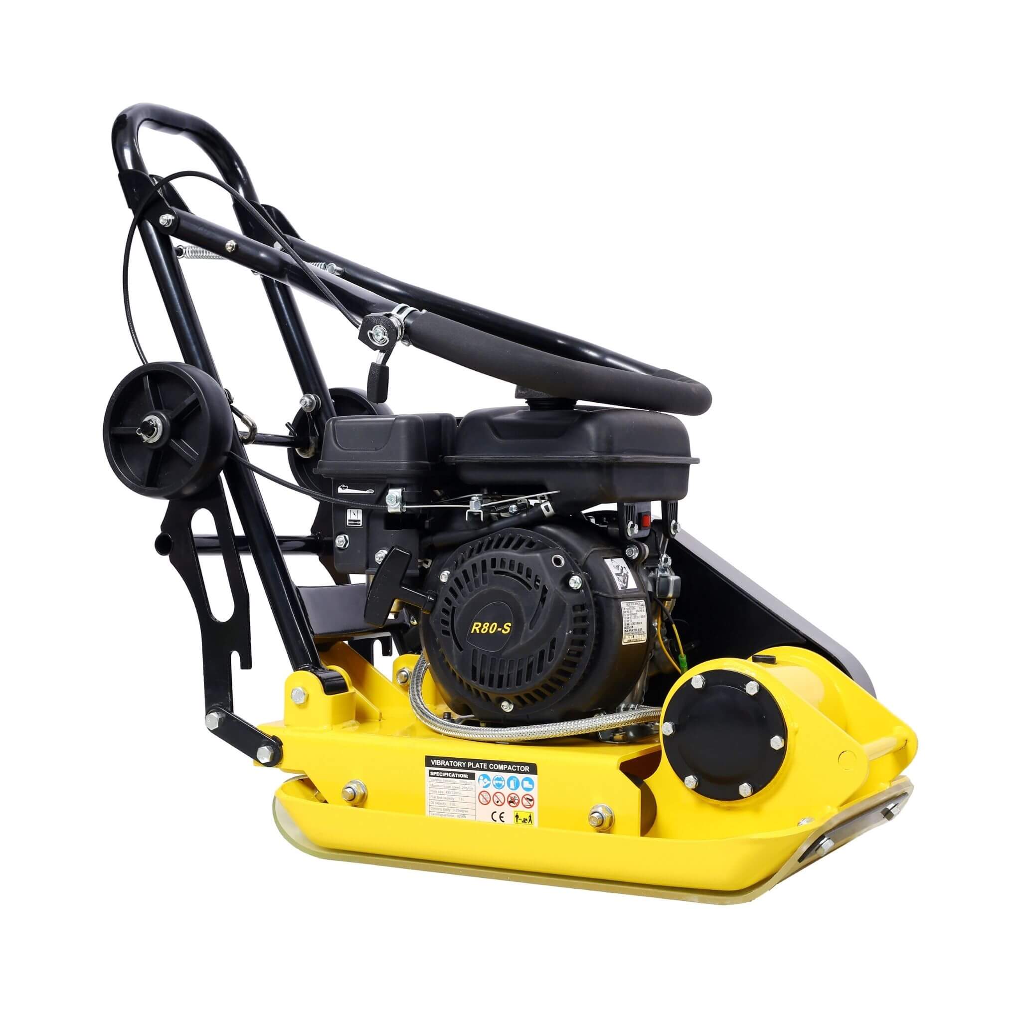 Heavy-Duty 2.5HP 79CC 8200N Gas-Powered Plate Compactor Machine (SAK58492)