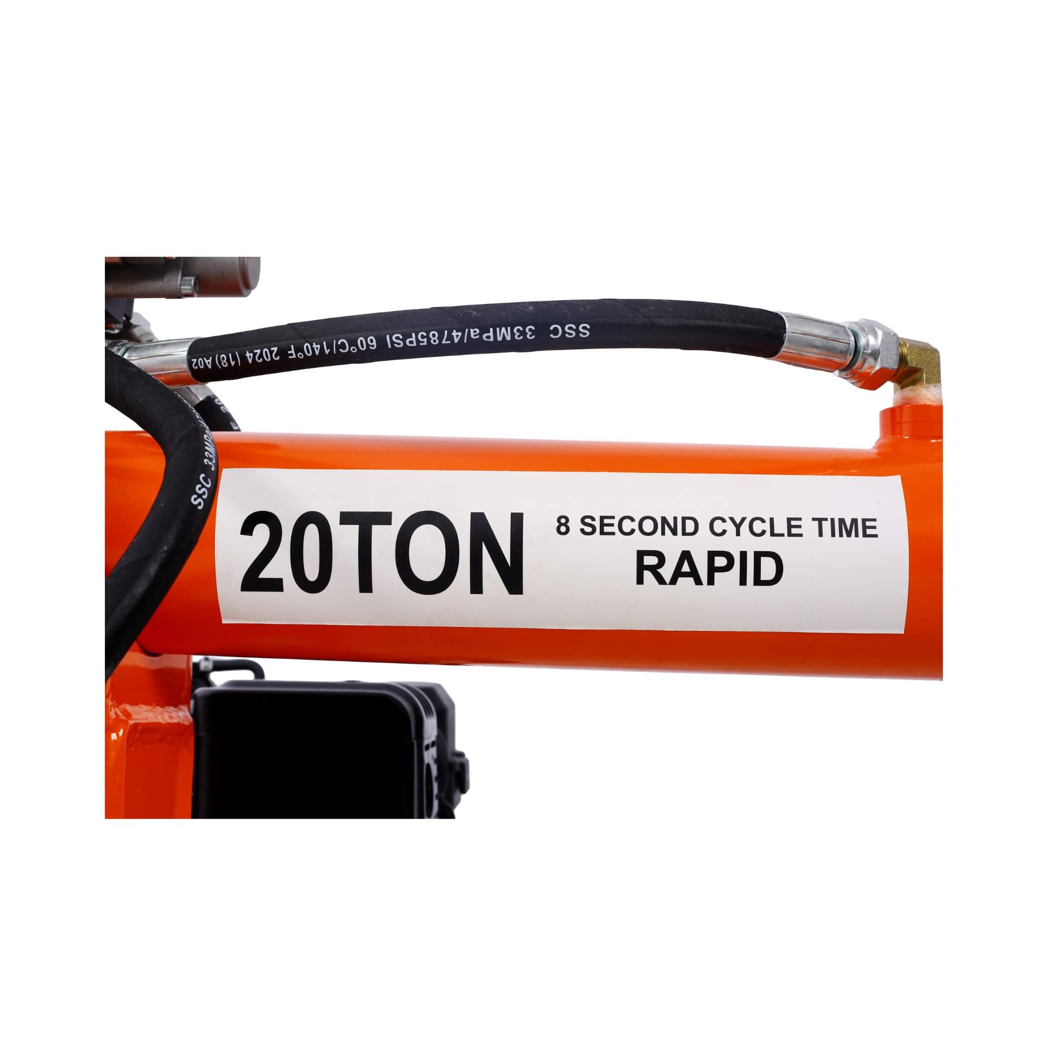 Heavy-Duty 20-Ton 7HP Portable Log Splitter With Auto-Return Hydraulic Ram (SAK15842)