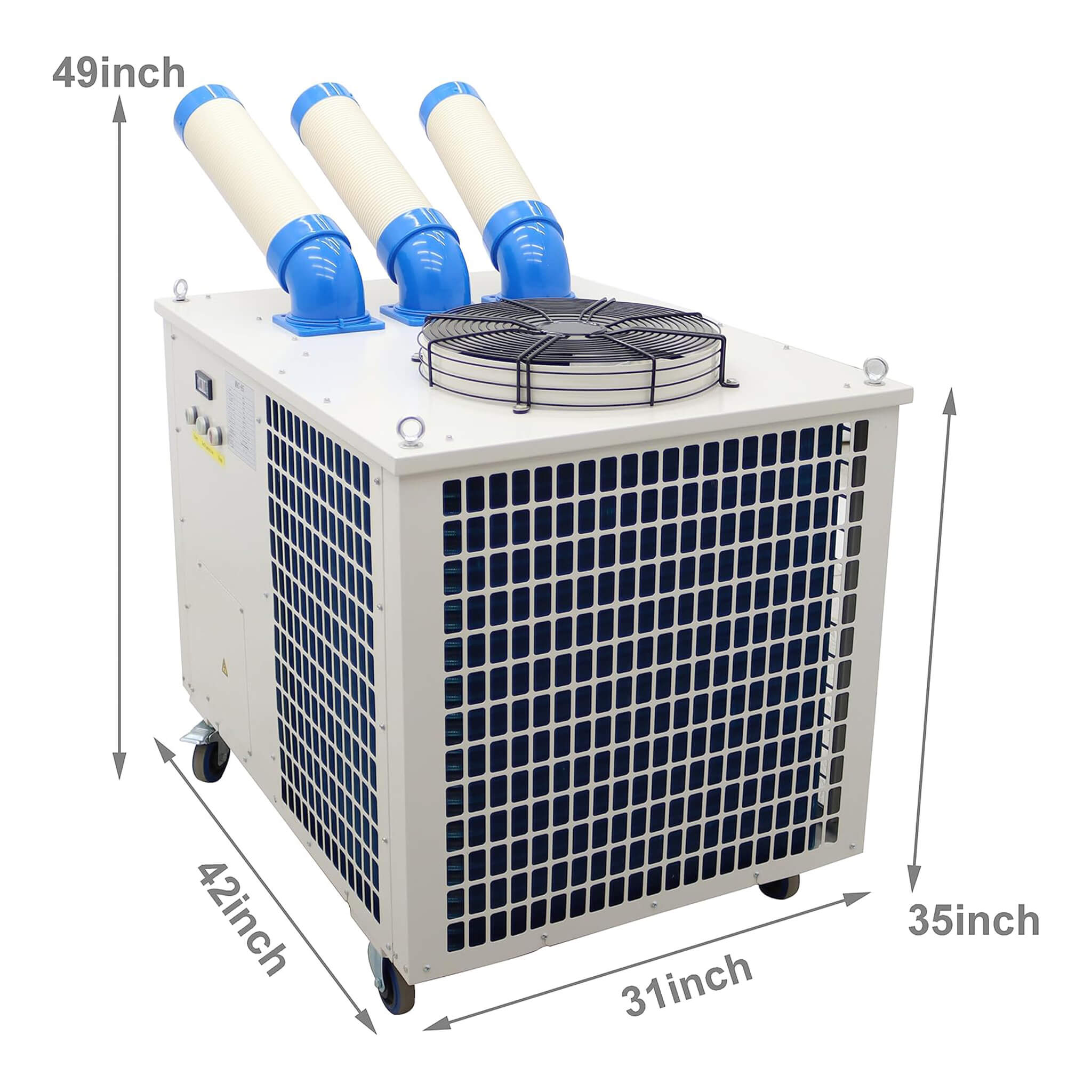 Heavy-Duty 220V Portable 29K BTU Outdoor Industrial Spot Cooler Air Conditioner (SAK18736)