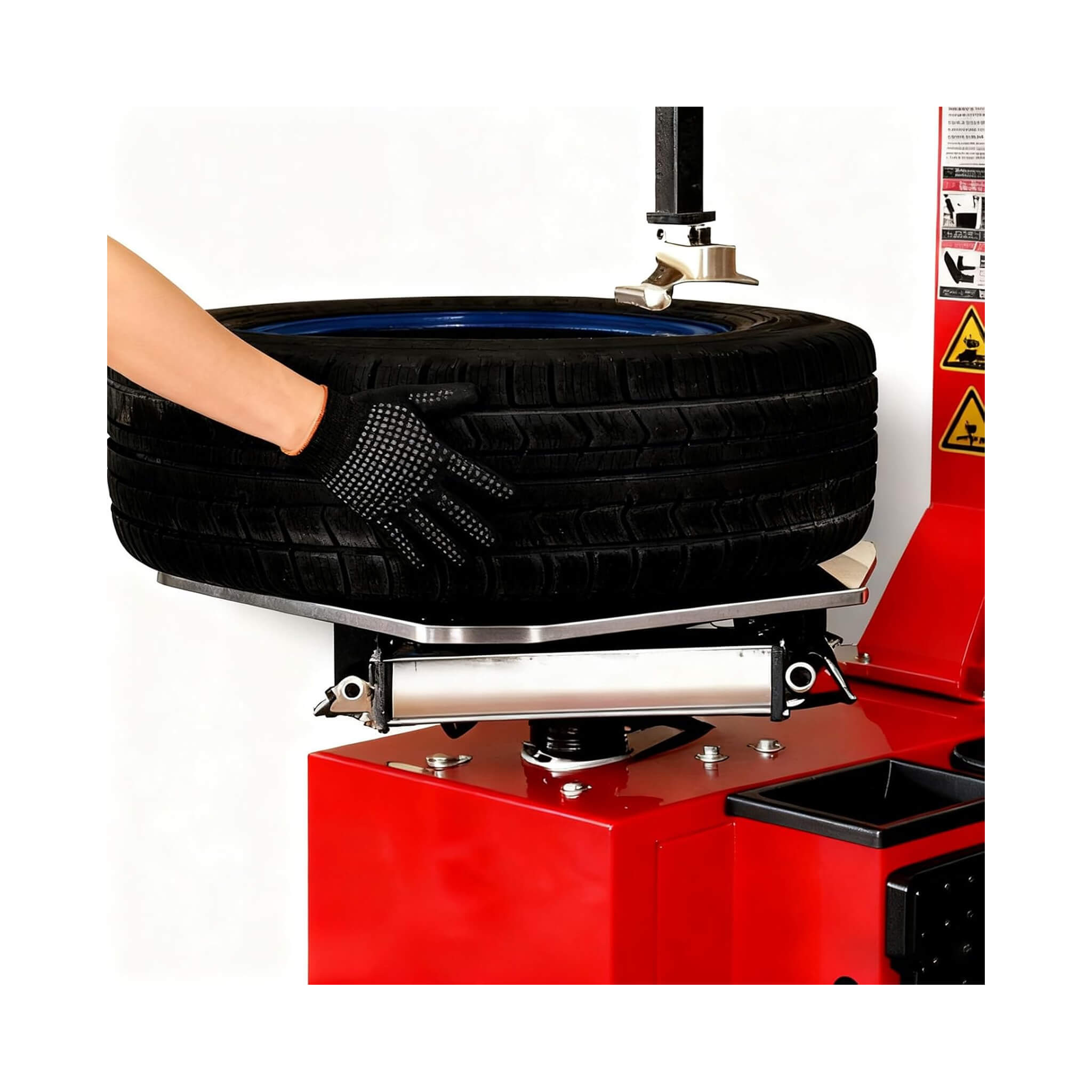 Heavy-Duty 24-Inch Industrial Semi-Automatic Tire Changer With Bead Blaster And Rim Clamp (SAK24697)