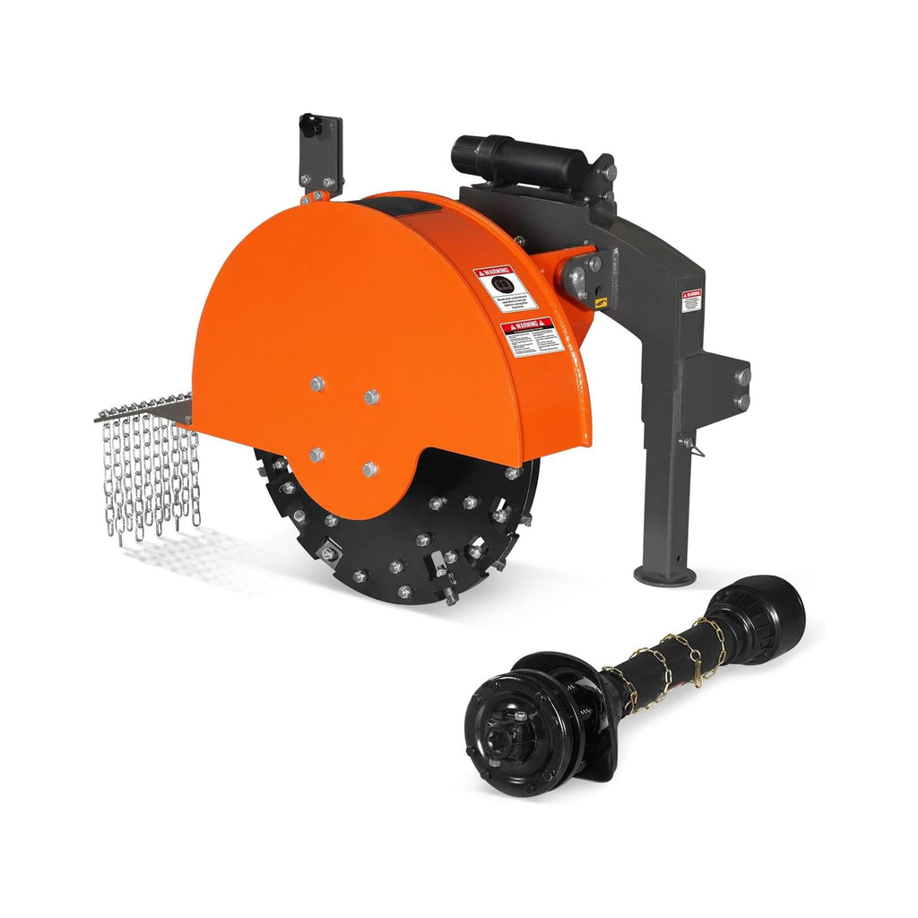 Heavy-Duty 30-Inch 3-Point PTO Stump Grinder For 40-100HP Tractors [PTO Shaft Included] (SAK47092)