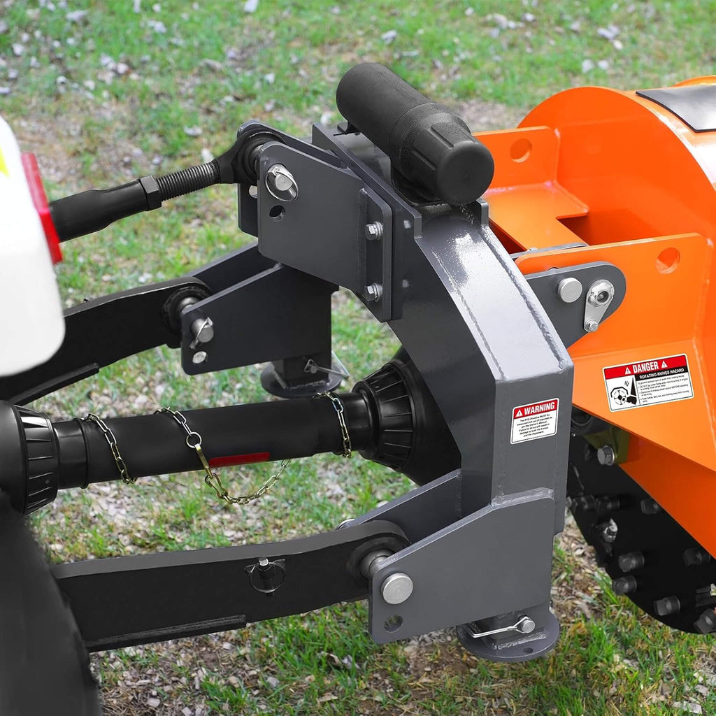 Heavy-Duty 30-Inch 3-Point PTO Stump Grinder For 40-100HP Tractors [PTO Shaft Included] (SAK47092)