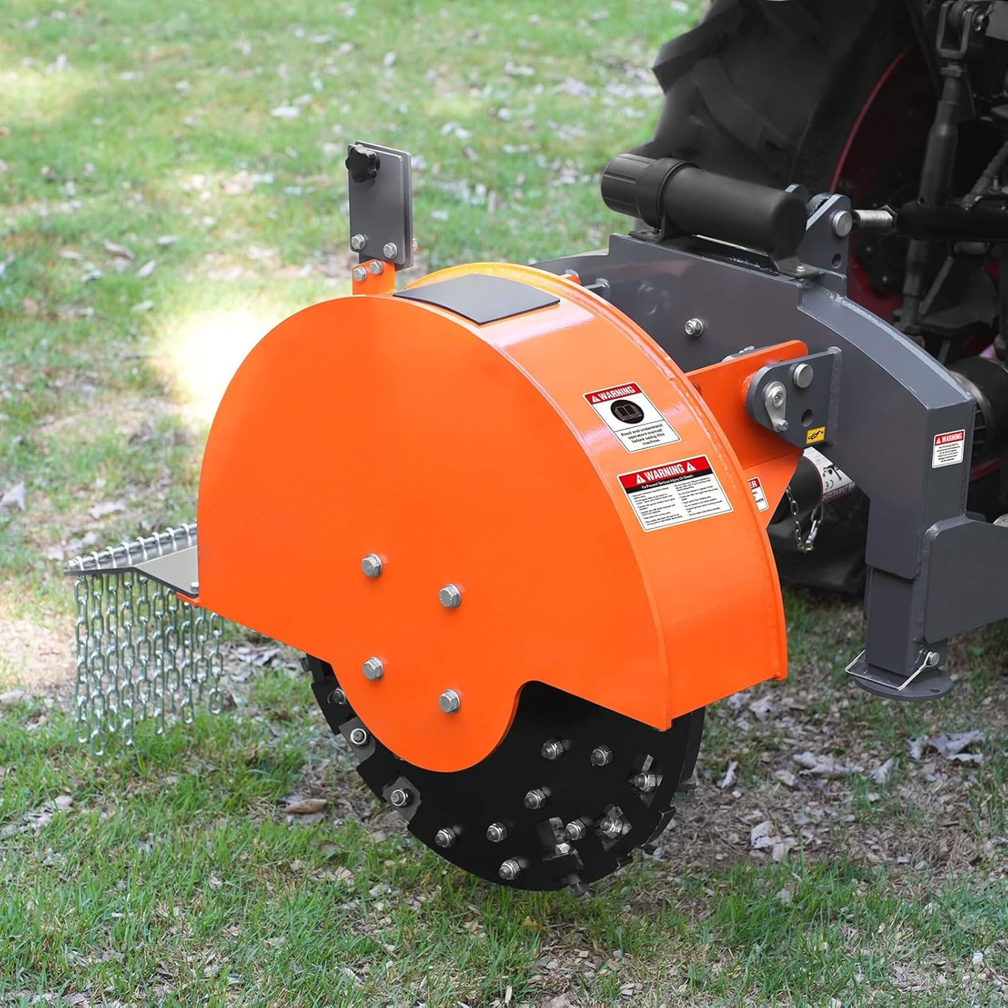 Heavy-Duty 30-Inch 3-Point PTO Stump Grinder For 40-100HP Tractors [PTO Shaft Included] (SAK47092)