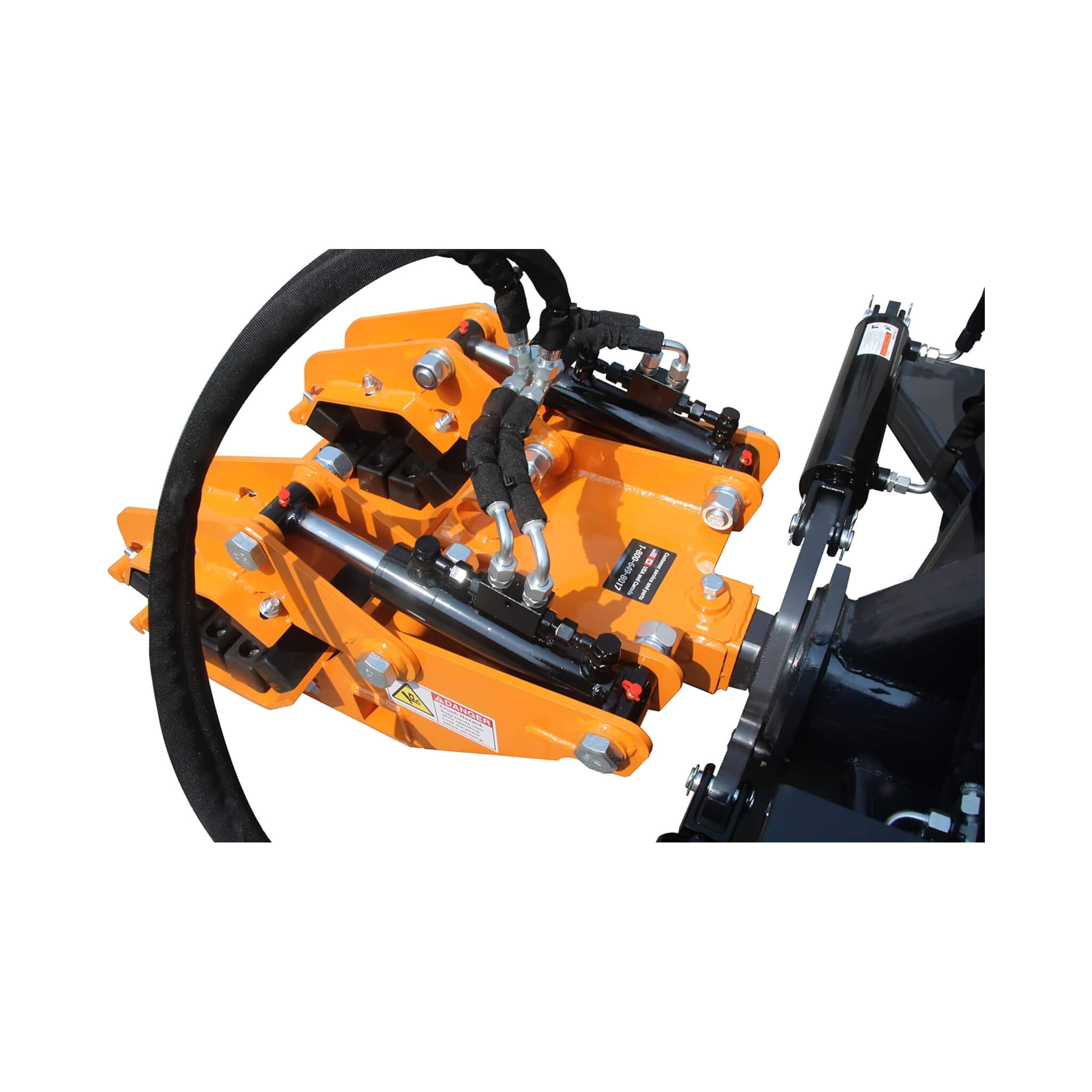 Heavy-Duty 32FT Double Pole Claw Dual Grapple Skid Steer Attachment (SAK25497)