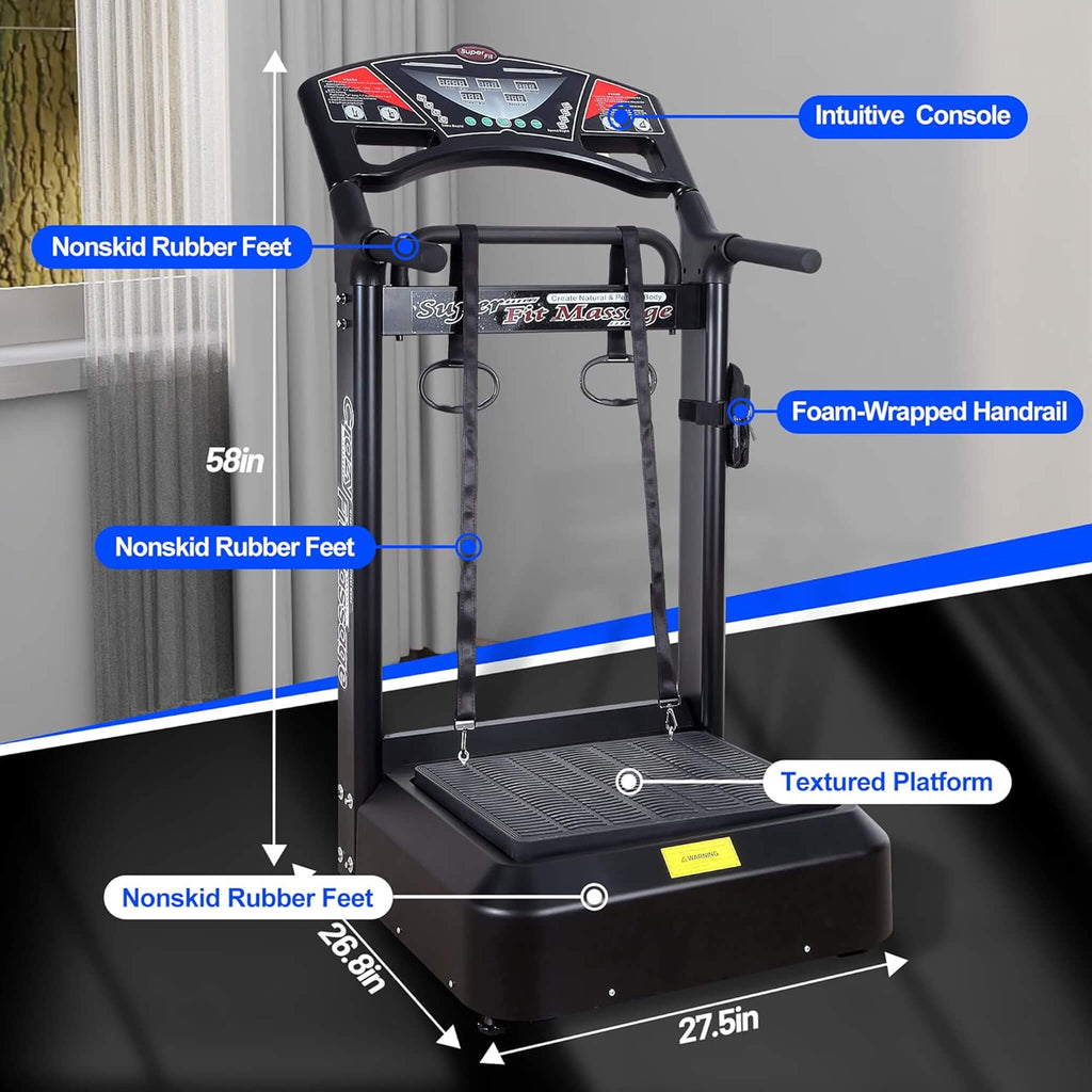 Rovix Heavy-Duty 400LBS Whole Body Vibration Plate Workout Machine (SAK57390)