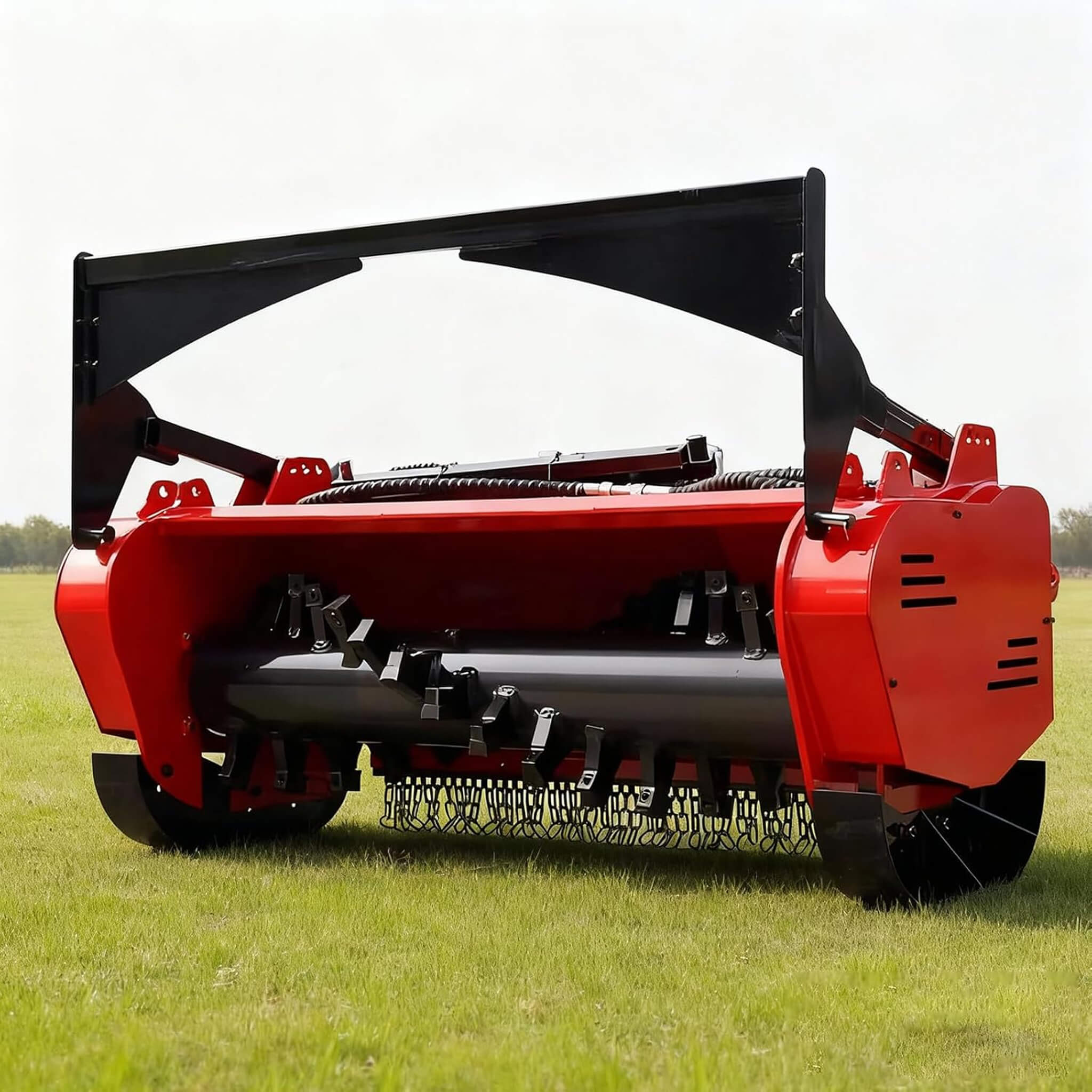 Heavy-Duty 46-Inch Drum Forestry Skid Steer Mulcher Attachment (SAK30495)