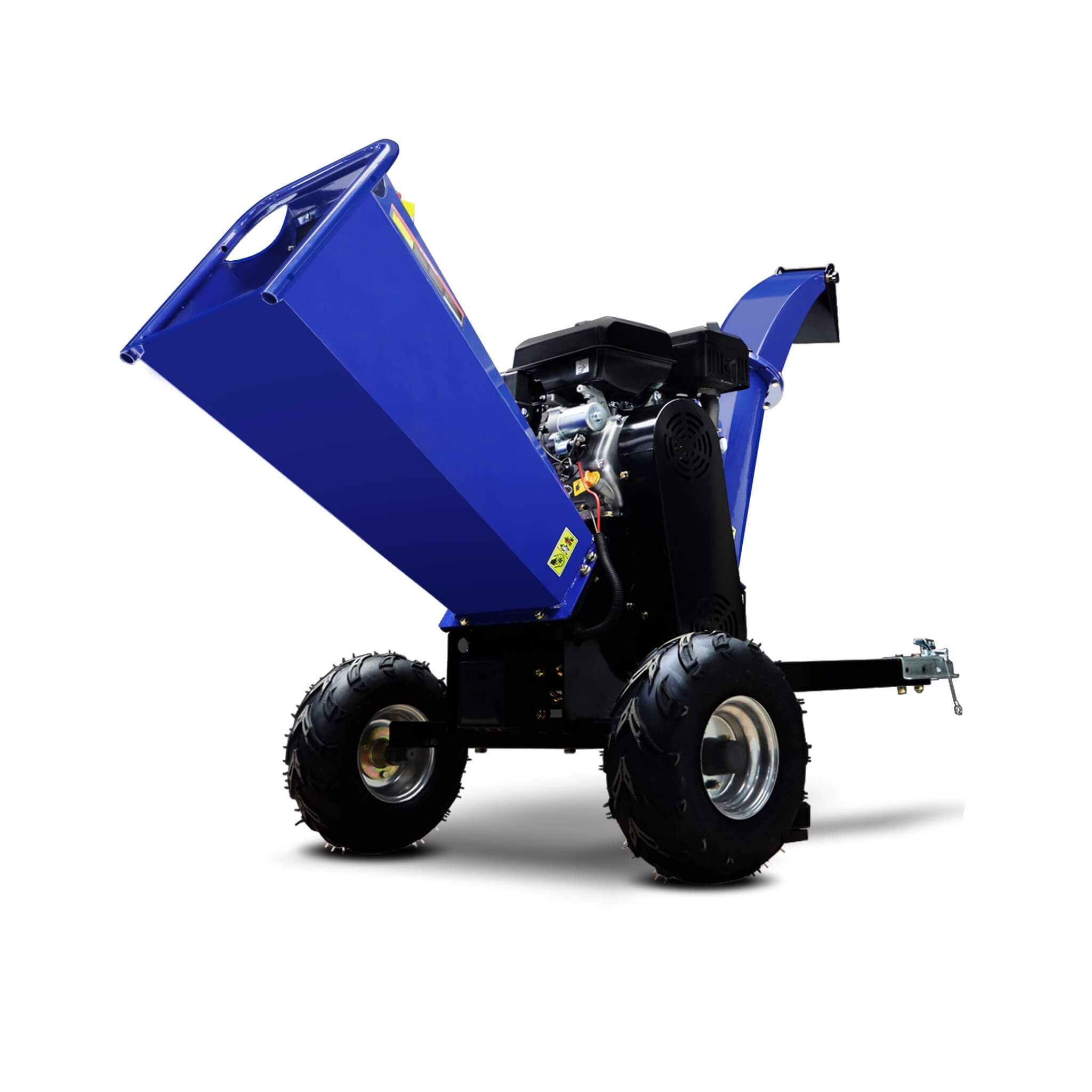 Heavy-Duty 5-Inch 15HP 420CC Gas Drum Wood Chipper Shredder With Electric Start And Tow Hitch (SAK48652)