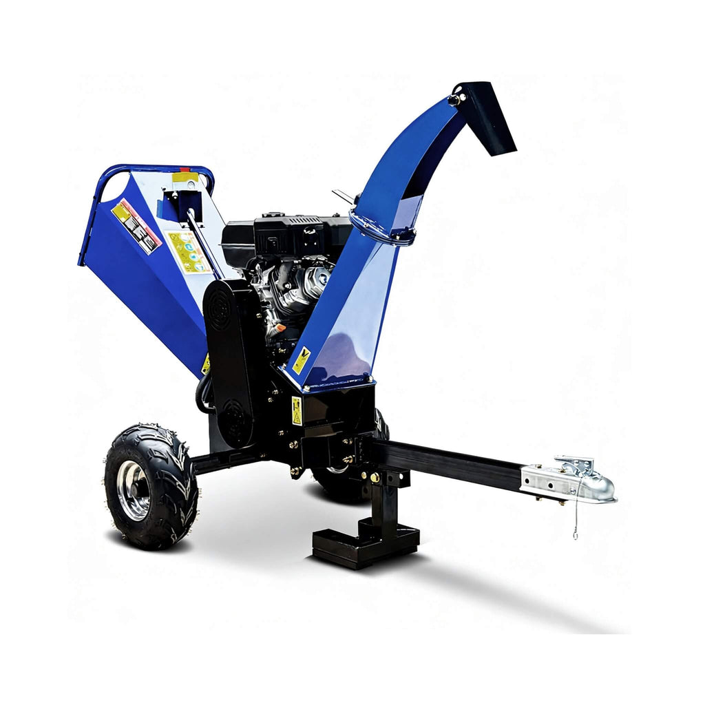 Heavy-Duty 5-Inch 15HP 420CC Gas Drum Wood Chipper Shredder With Electric Start And Tow Hitch (SAK48652)
