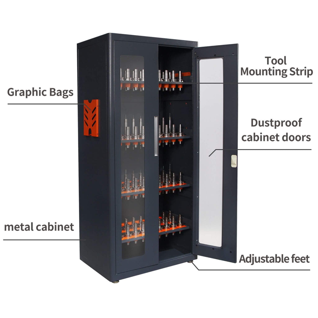 Heavy-Duty 72-Inch CNC Tool Cabinet For Garages, Workshops, And Repair Shops (SAK38240)