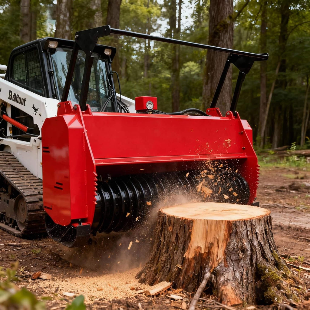 Heavy-Duty 72-Inch Hydraulic Forestry Mulcher Skid Steer Loader Attachment (SAK39168)