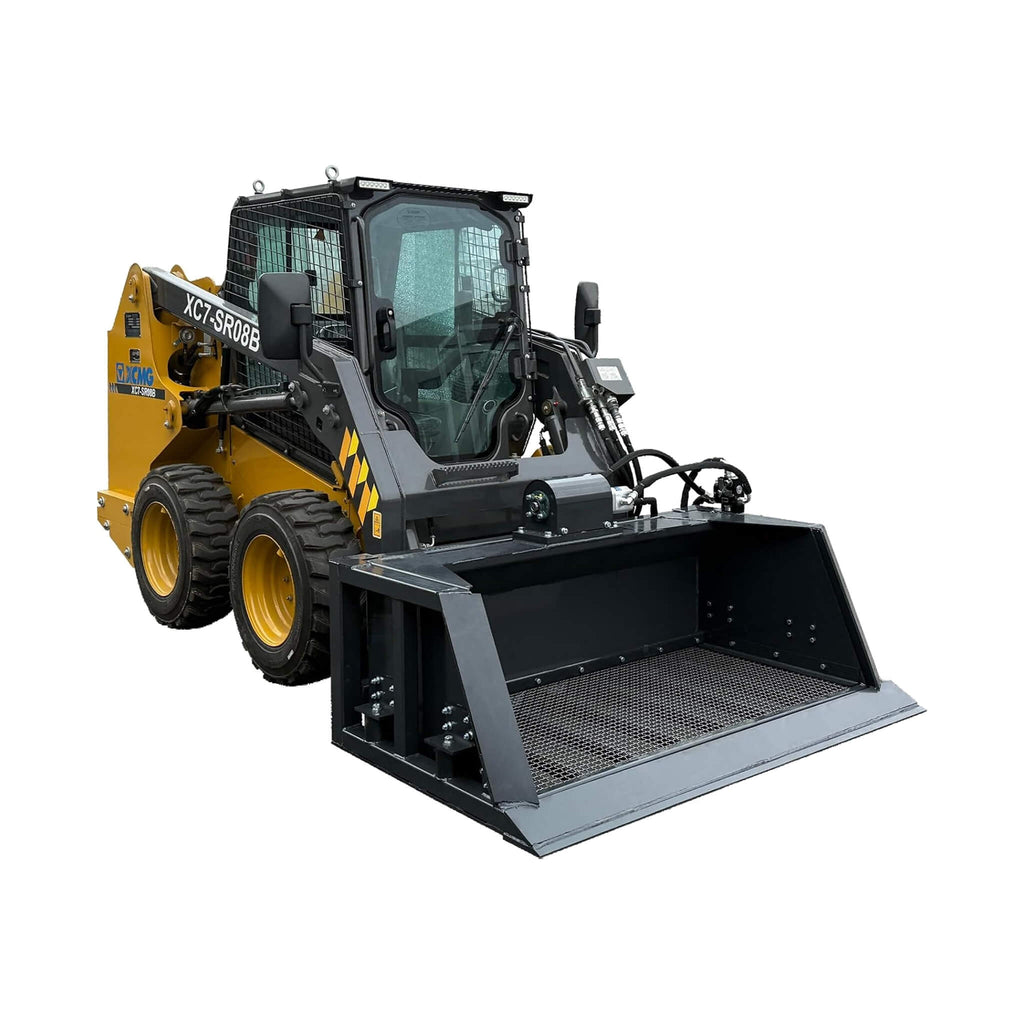 Heavy-Duty 72-Inch Hydraulic Screening Bucket Skid Steer Attachment (SAK14786)