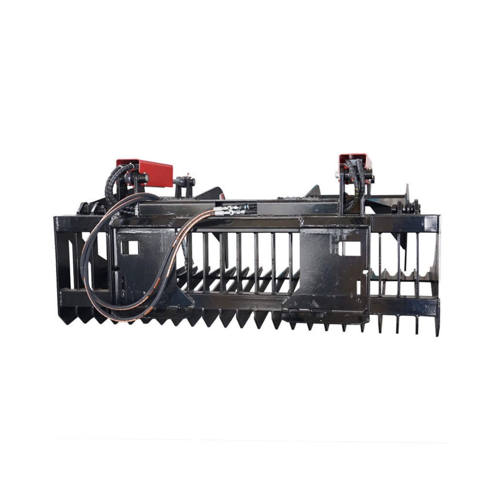 Heavy-Duty 72-Inch Rock Grapple Bucket Skid Steer Attachment With Quick Attach (SAK85019)