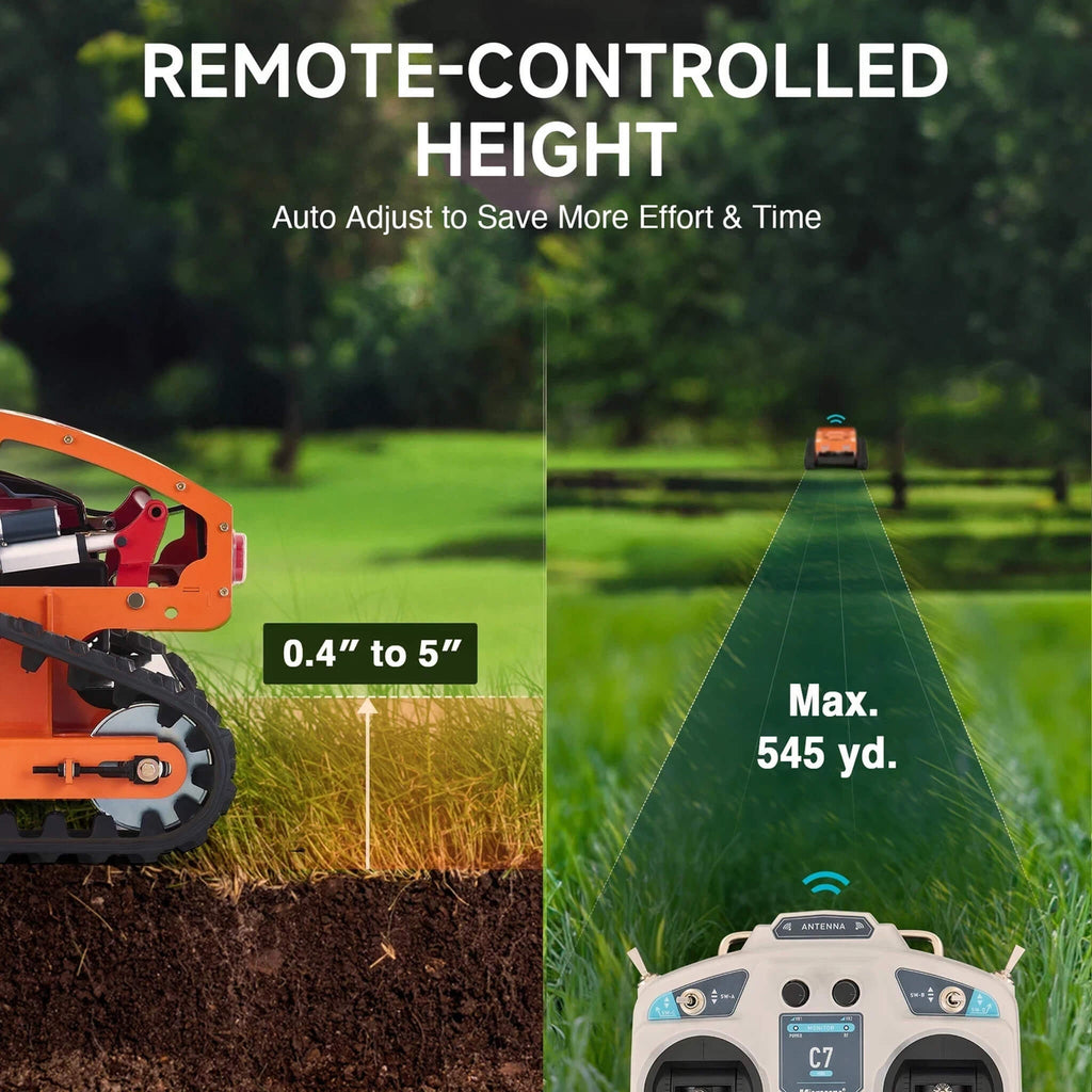 Heavy-Duty 9HP Commercial Remote-Controlled Gasoline-Powered Mower (SAK92146)