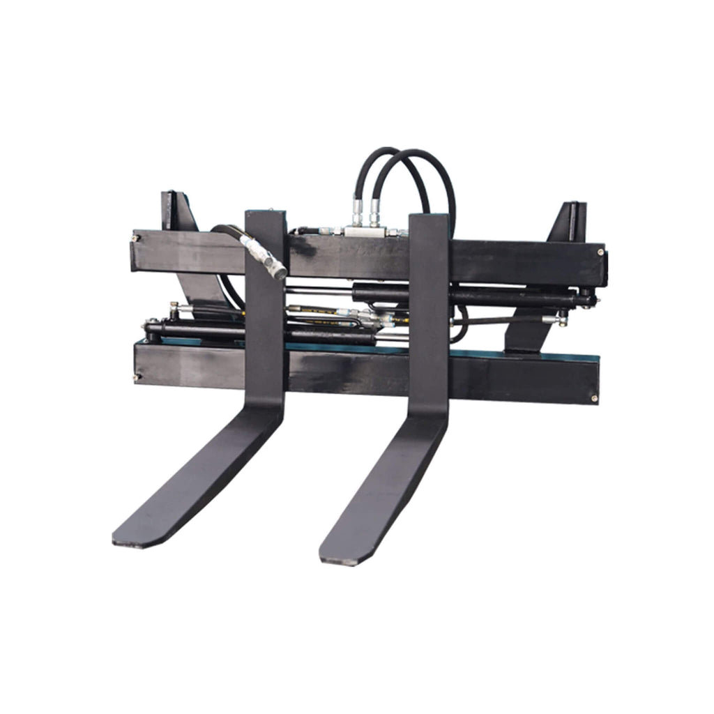 Heavy-Duty Adjustable Hydraulic Pallet Forks Skid Steer Attachment (SAK27439)