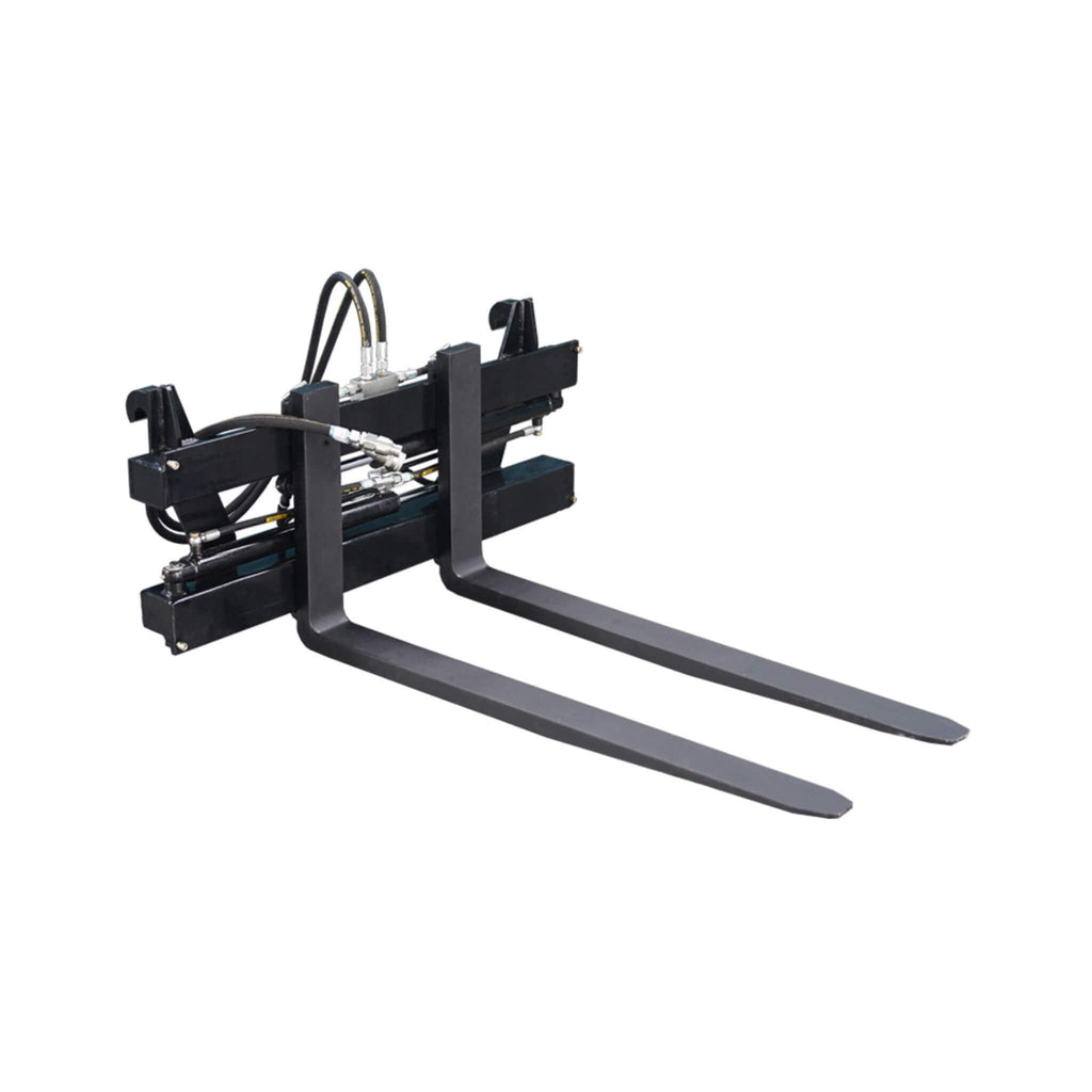 Heavy-Duty Adjustable Hydraulic Pallet Forks Skid Steer Attachment (SAK27439)