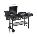 Castelle Flame Heavy-Duty All-In-One Outdoor 5-Burner 56K BTU Liquid Propane Grill (SAK57124)