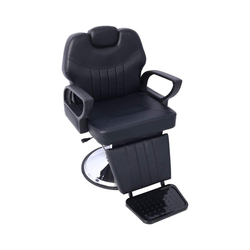 Heavy-Duty Extra-Wide PU Leather Hydraulic Reclining Barber Chair (SAK74613)