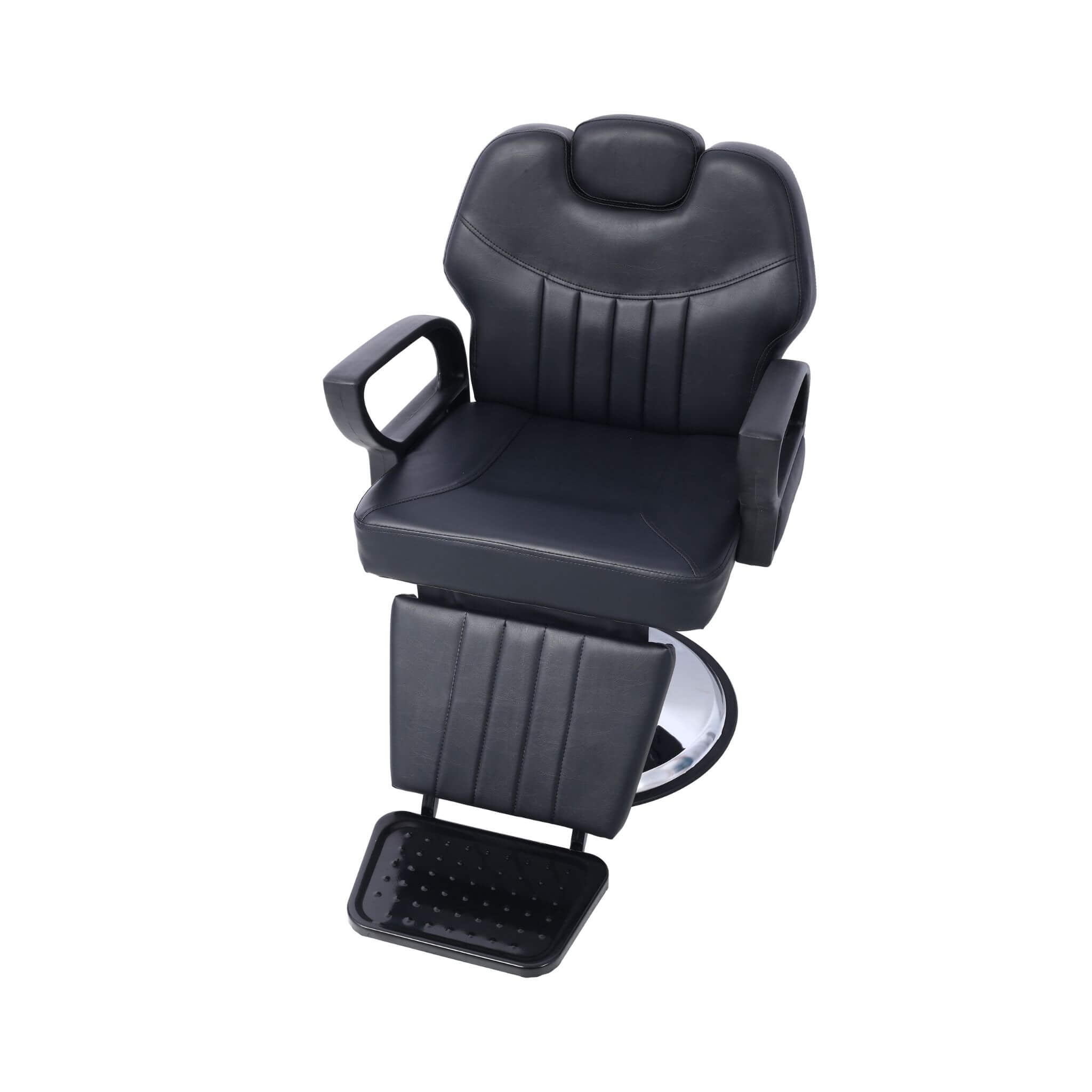 Heavy-Duty Extra-Wide PU Leather Hydraulic Reclining Barber Chair (SAK74613)