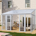 [10X14FT] Alora Lumina Heavy-Duty All-Season Aluminum Alloy Patio Sunroom With 3 Lockable Sliding Doors (SAK62713)