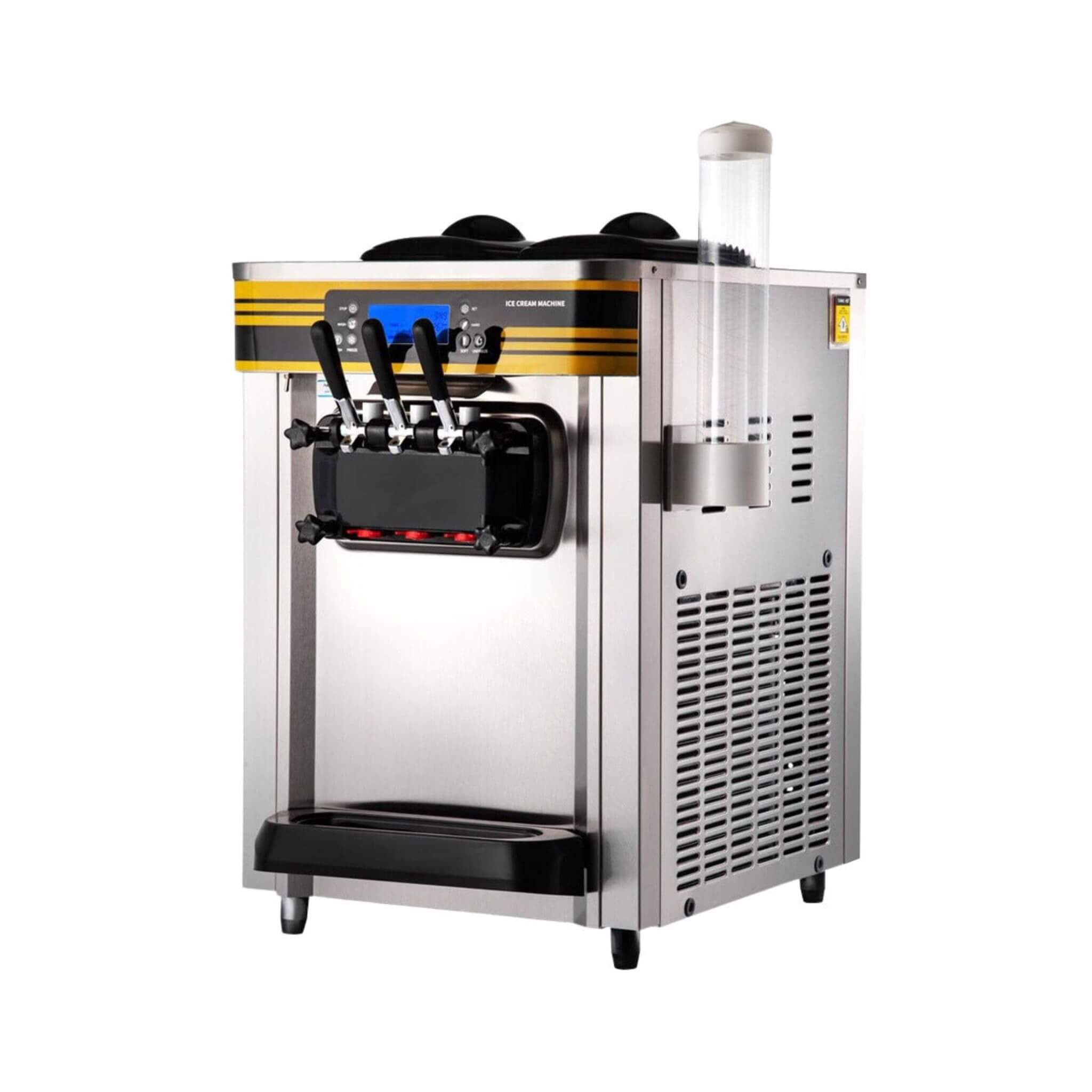 Heavy-Duty Commercial 3-Flavor Countertop Soft Serve Ice Cream Maker Machine, 2350W (SAK63972)