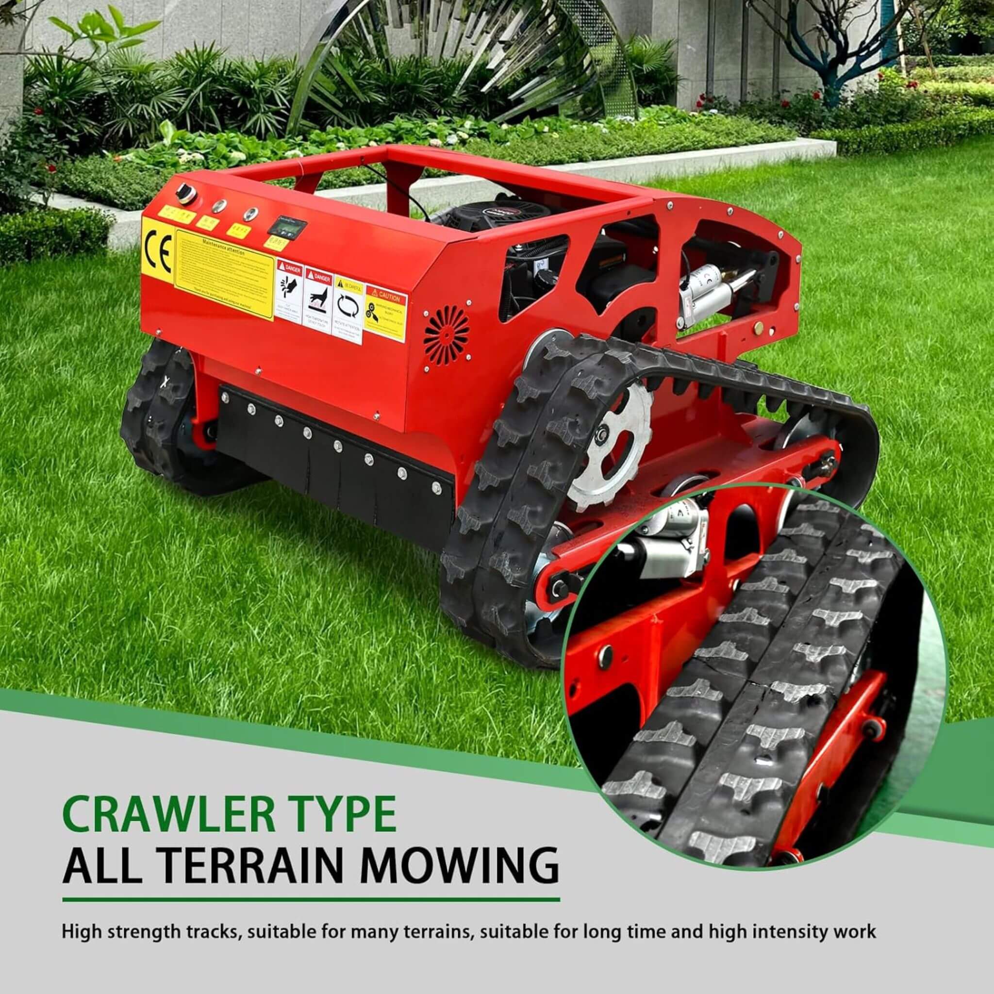 Heavy-Duty Industrial Remote-Controlled Lawn Mower With Adjustable Cutting Height (SAK71239)