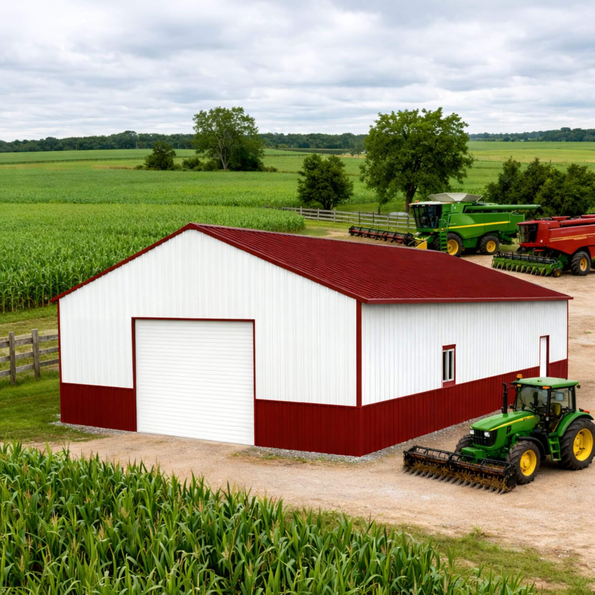 [31X51FT] Alora Heavy-Duty Outdoor Steel Garage Barn Storage Shed (SAK83146)