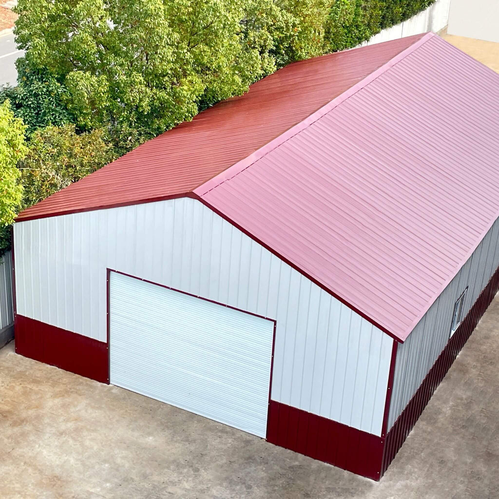 [31X51FT] Alora Heavy-Duty Outdoor Steel Garage Barn Storage Shed (SAK83146)
