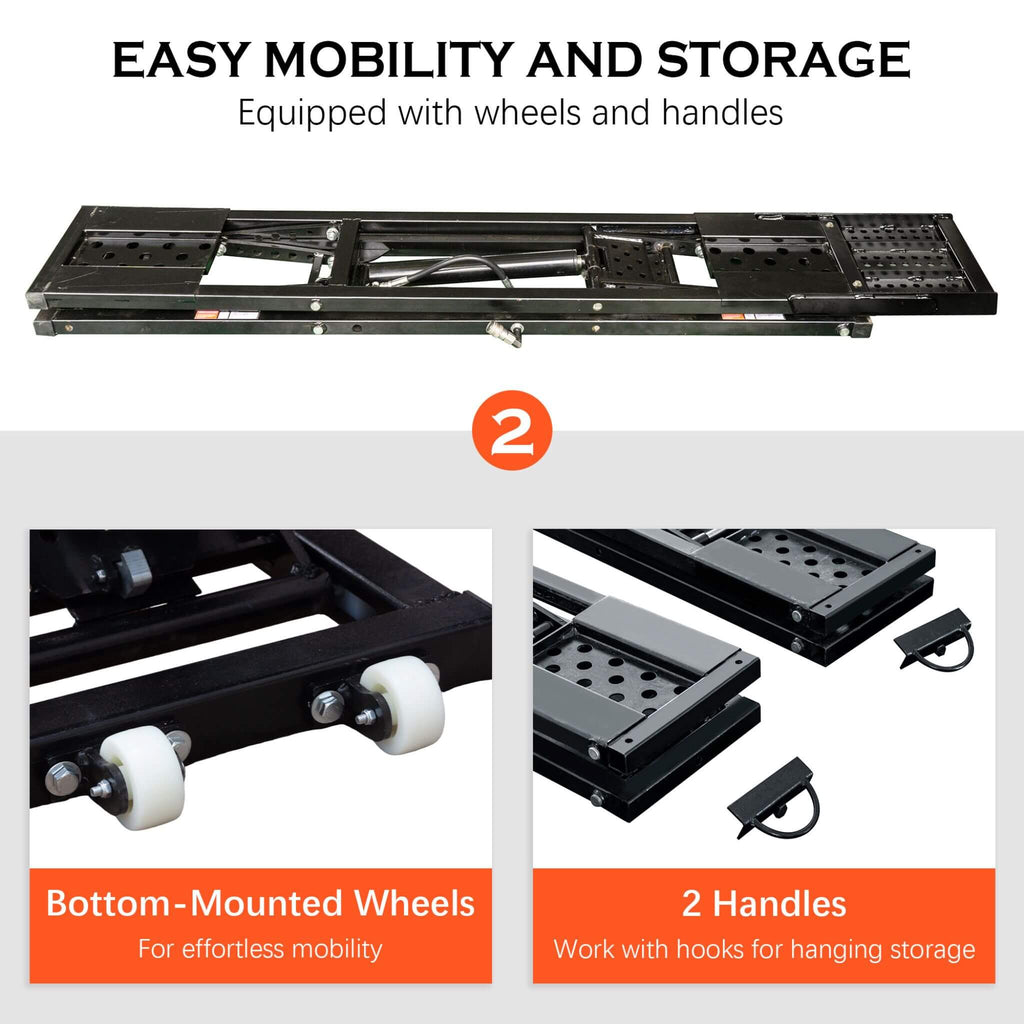 Heavy-Duty Portable 7000 LBS Car Lift Jack With Locking Levels (SAK10574)