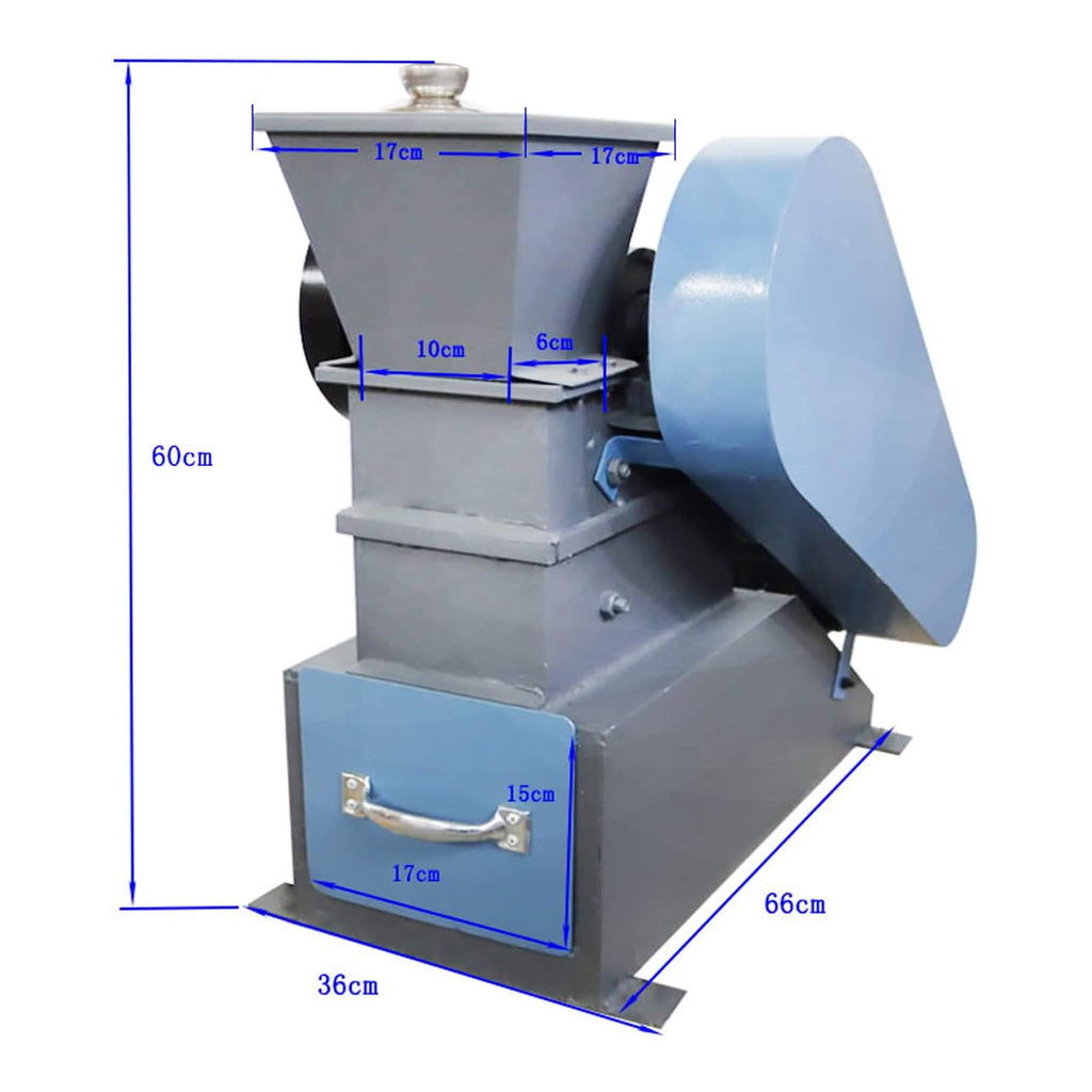 Heavy-Duty Rock Ore Coal Jaw Crusher With Adjustable Crushing Size [No Plug] (SAK76093)