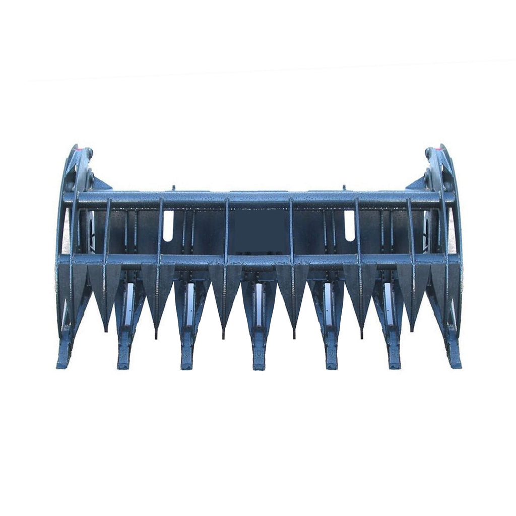 Heavy-Duty 74-Inch Root Rake Grapple Skid Steer Attachment With Teeth (SAK98230)